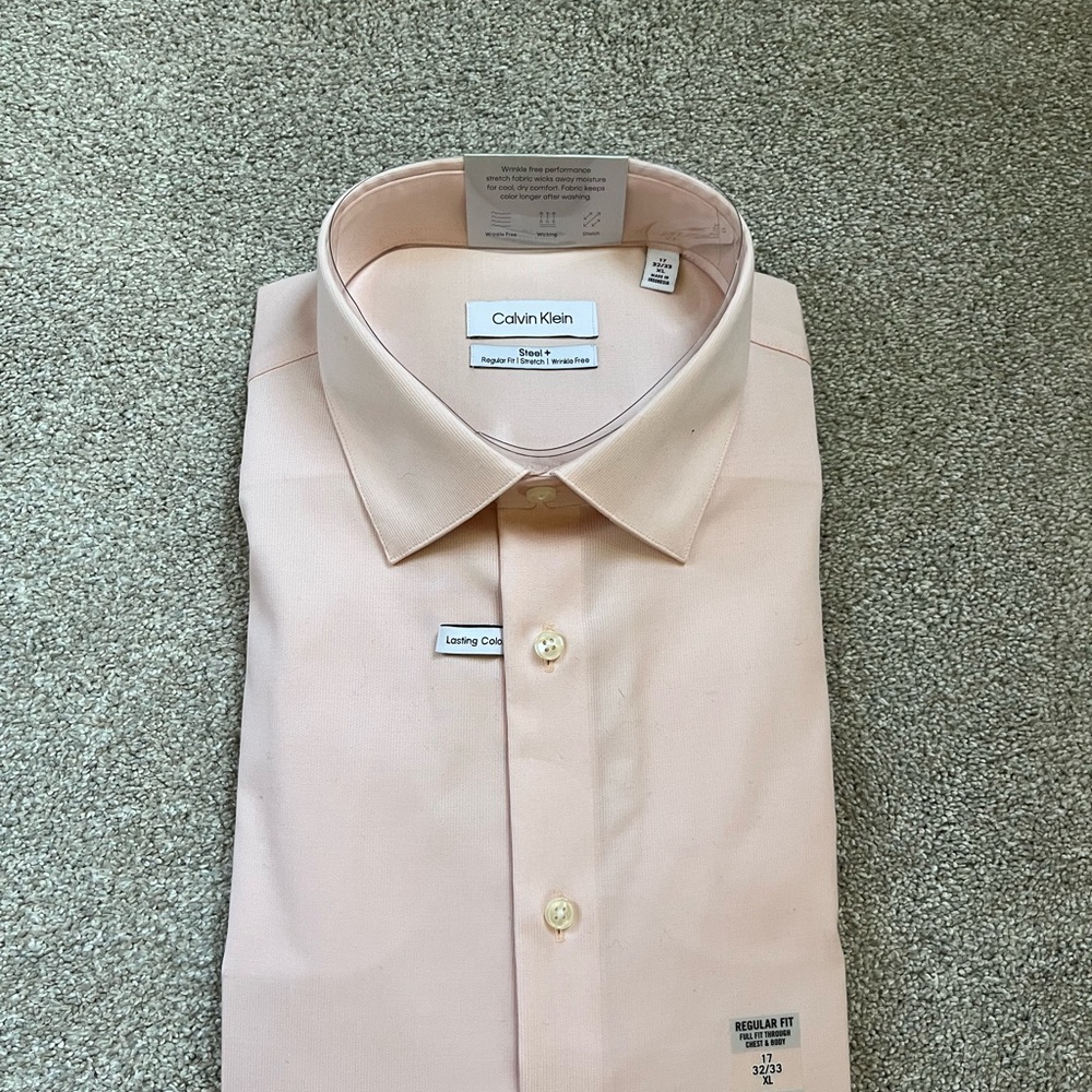 Calvin Klein Men's Peach Shirt